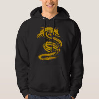 Retro Vintage Men's Graphic Dragon Hoodie