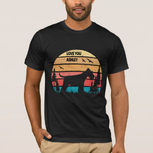 Retro Vintage Miniature Schnauzer Dog T-Shirt