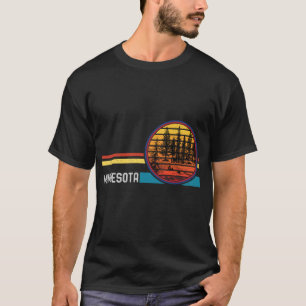 Retro Vintage Minnesota Mn 80s Forest Lake Mountai T-Shirt