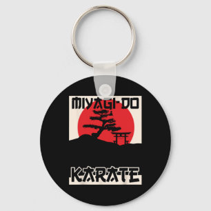 Retro Vintage Miyagi-do Karate Life Bonsai Tree Ma Key Ring