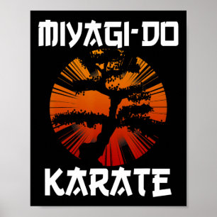 Retro Vintage Miyagi-do Karate Life Bonsai Tree Ma Poster