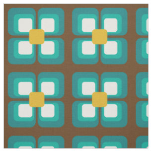 Retro Vintage Mod Pattern Fabric
