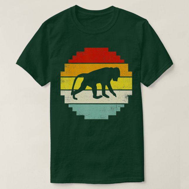 Retro Vintage Monkey Animal Lover  Gift  T-Shirt (Design Front)
