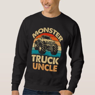 Retro Vintage Monster Truck Uncle  Monster Truck M Sweatshirt