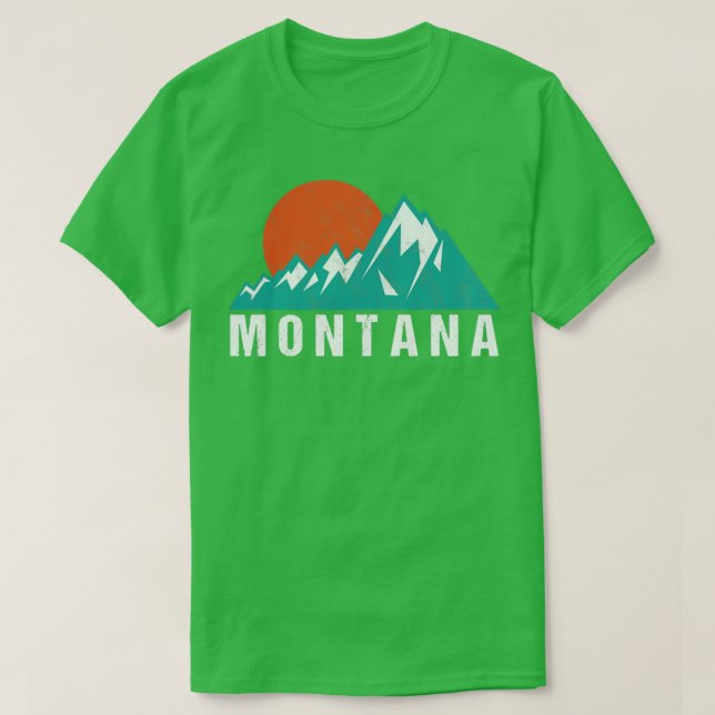Retro Vintage Montana  T-Shirt (Design Front)