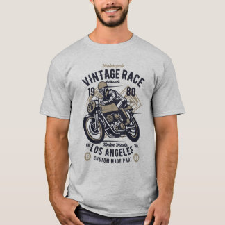 Retro Vintage Motorcycle Race Los Angeles T-Shirt