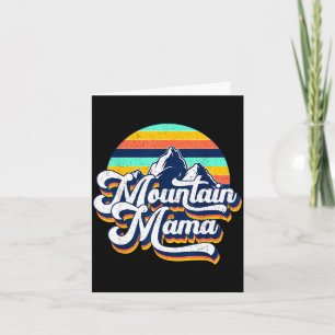 Retro vintage mountain mama life cute mother's day card