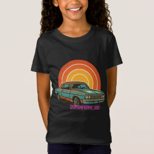 Retro Vintage Muscle Car Sunset Design T-Shirt