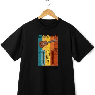 Retro Vintage Music Dad Father's Day T-Shirt