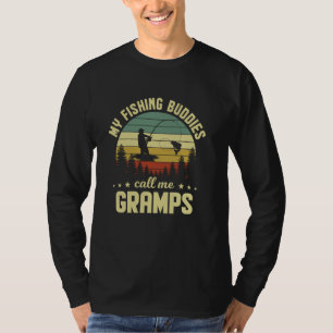 Retro Vintage My Favourite Fishing Buddies Call Me T-Shirt