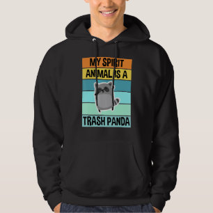 Retro Vintage My Spirit Animal Is A Trash Panda Ra Hoodie