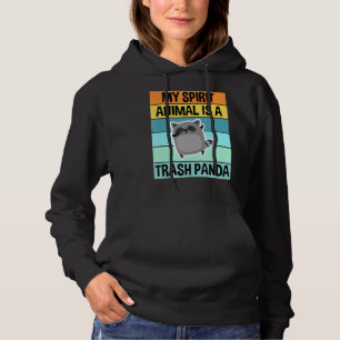Retro Vintage My Spirit Animal Is A Trash Panda Ra Hoodie