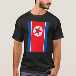 Retro Vintage National Flag North Korea T-Shirt