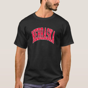 Retro Vintage Nebraska State Distressed Souvenir T-Shirt
