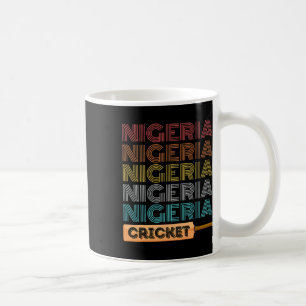 Retro Vintage Nigeria Cricket Coffee Mug