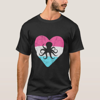 Retro Vintage Octopus Gift For Women Or Girls T-Shirt