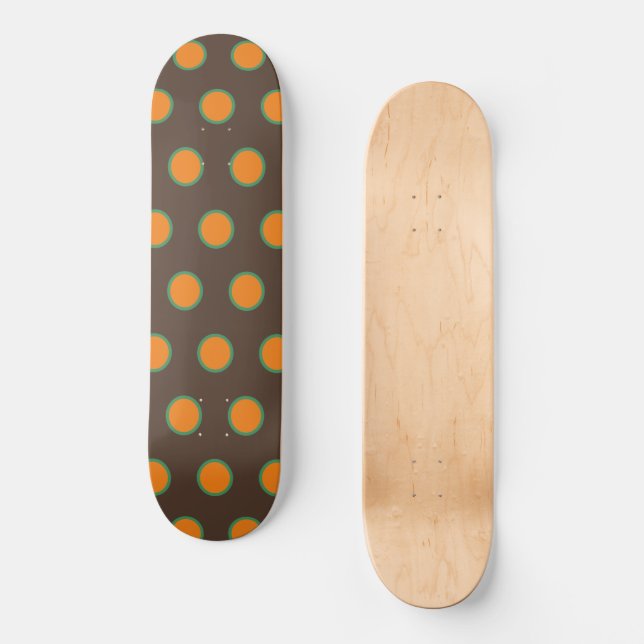 retro vintage Old school design 70s era Skateboard (Front)