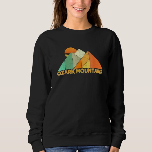 Retro Vintage Ozark Mountains Sweatshirt (Front)
