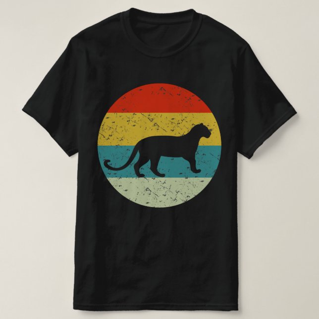retro vintage panther T-Shirt (Design Front)