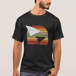 Retro Vintage Paper Aeroplane Aircraft Paper Plane T-Shirt