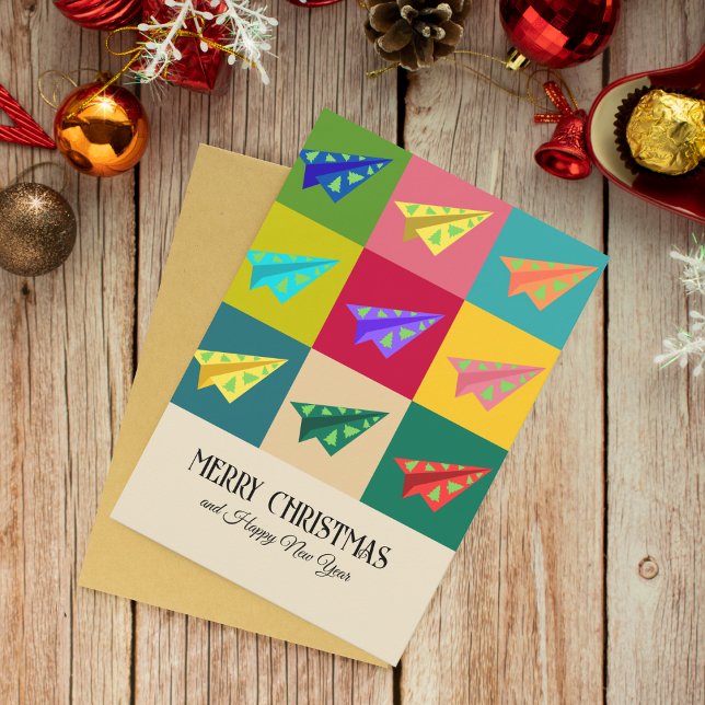 Retro Vintage Paper Aeroplane XMAS Tree Custom (Creator Uploaded)