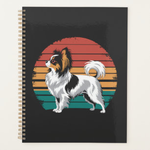 Retro Vintage Papillon Dog Lover Animal Papillon Planner