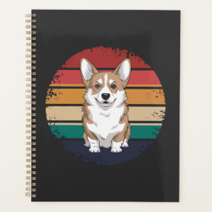 Retro Vintage Pembroke Welsh Corgi Lover Dog Gifts Planner