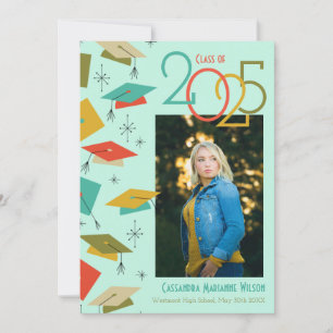 Retro Vintage Photo Graduation Announcement