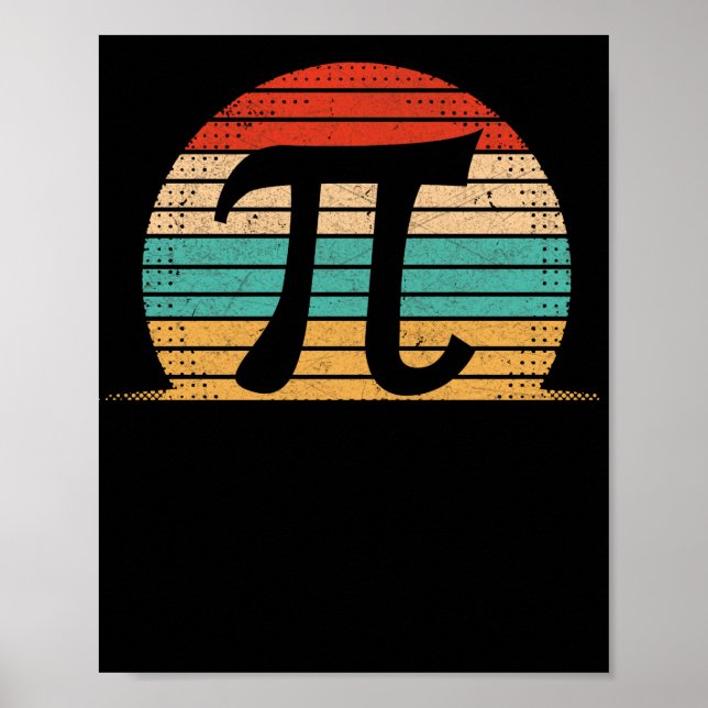 Retro Vintage Pi Day 2022 Math Lover Poster (Front)