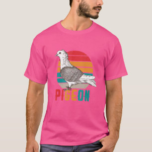 Retro Vintage Pigeon Bird Breeder Pigeon Racing T-Shirt