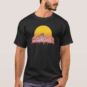 Retro Vintage Piggy Squad, Funny Farm Animal Lover T-Shirt