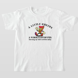 Retro Vintage Pizza Cartoon T-Shirt