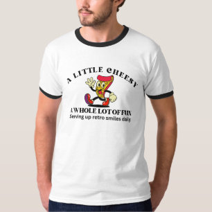 Retro Vintage Pizza Cartoon  T-Shirt