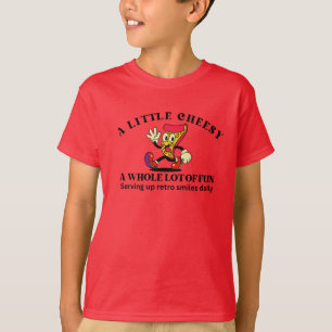 Retro Vintage Pizza Cartoon T-Shirt