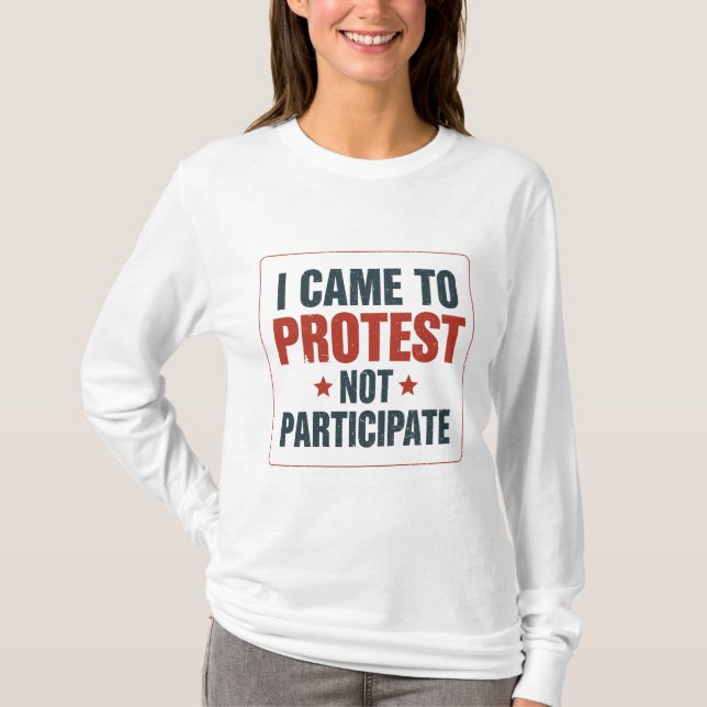 Retro Vintage Protest Graphic T-Shirt – Bold State (Front)