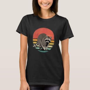 Retro Vintage Racoon Trash Panda Wild Mammal Racc T-Shirt