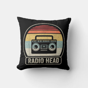 Retro Vintage Radio Head Cushion