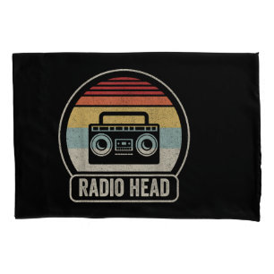 Retro Vintage Radio Head Pillowcase