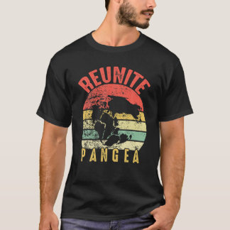 Retro Vintage Reunite Pangea Funny Earth Day-Geolo T-Shirt