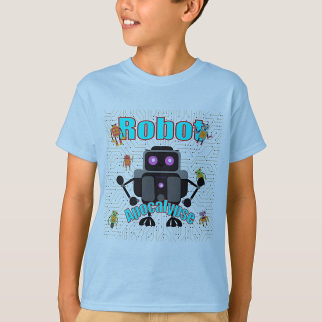 Retro Vintage Robot t-shirt (Front)