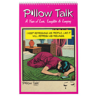 Retro Vintage Romance Comic: Pillow Talk Calendar