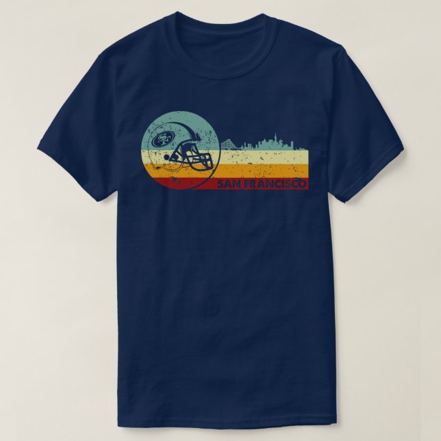 Retro Vintage San Francisco Football T-Shirt (Design Front)
