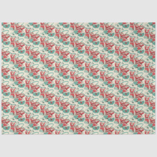 Retro Vintage Santa Christmas Tissue Paper