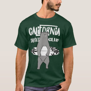 Retro Vintage Santa Cruz Bear Surfing Beach Wear T T-Shirt