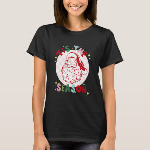 Retro Vintage Santa Tis the Season T-Shirt