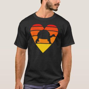 Retro Vintage Save A Turtle Animal Tortoise Sunset T-Shirt