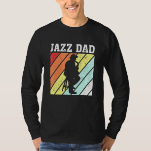 Retro Vintage Saxophone Jazz Music Jazz Dad T-Shirt
