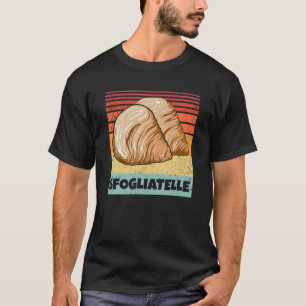 Retro Vintage Sfogliatelle Italian Pastry Graphic  T-Shirt