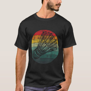 Retro Vintage Shuttle - Birdie Badminton Lover Ath T-Shirt