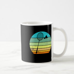 Retro Vintage Shuttle Racket Badminton Player Coffee Mug